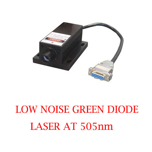 長い寿命操作簡単 505nm 低ノイズ緑レーザー 1~80mW